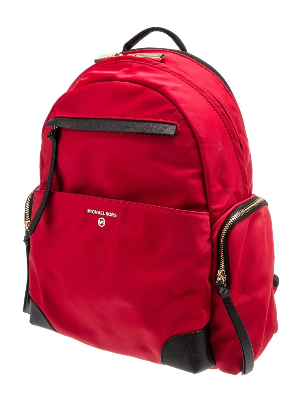 Michael Kors Prescott Large Nylon Red and Black Backpack